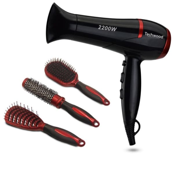 Sèche Cheveux pro TECHWOOD 2200W Noir (TCO-6075) Sèche Cheveux pro TECHWOOD 2200W Noir (TCO-6075)